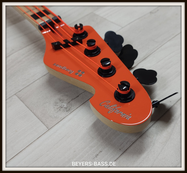 Sandberg California II TT4 "BassTheWorld" BTW, Very Soft Aged Orange Special Run, Limited Edition